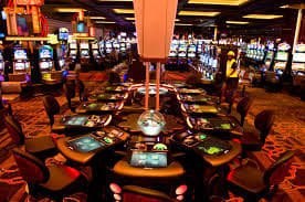 Live roulette table with professional dealer and multi-camera setup